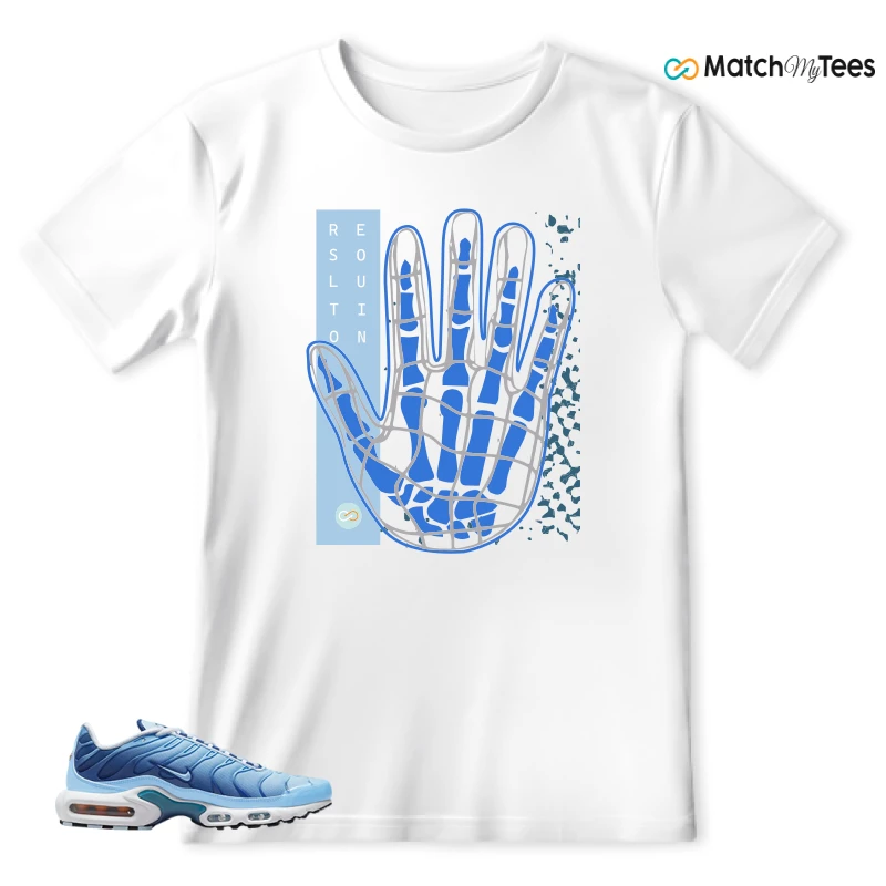 NIKE AIR MAX PLUS UNIVERSITY BLUE GRADIENT SNEAKER Matching Tees t-shirt