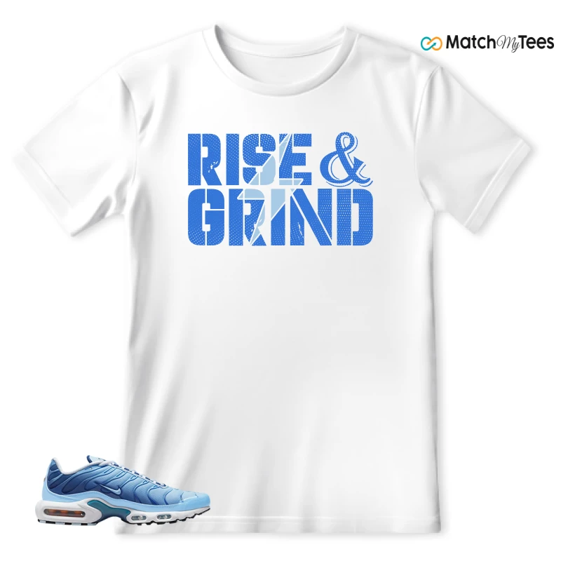 NIKE AIR MAX PLUS UNIVERSITY BLUE GRADIENT SNEAKER Matching Tees t-shirt
