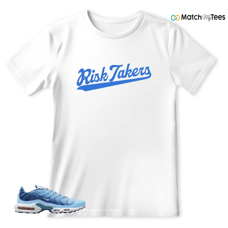 NIKE AIR MAX PLUS UNIVERSITY BLUE GRADIENT SNEAKER Matching Tees t-shirt