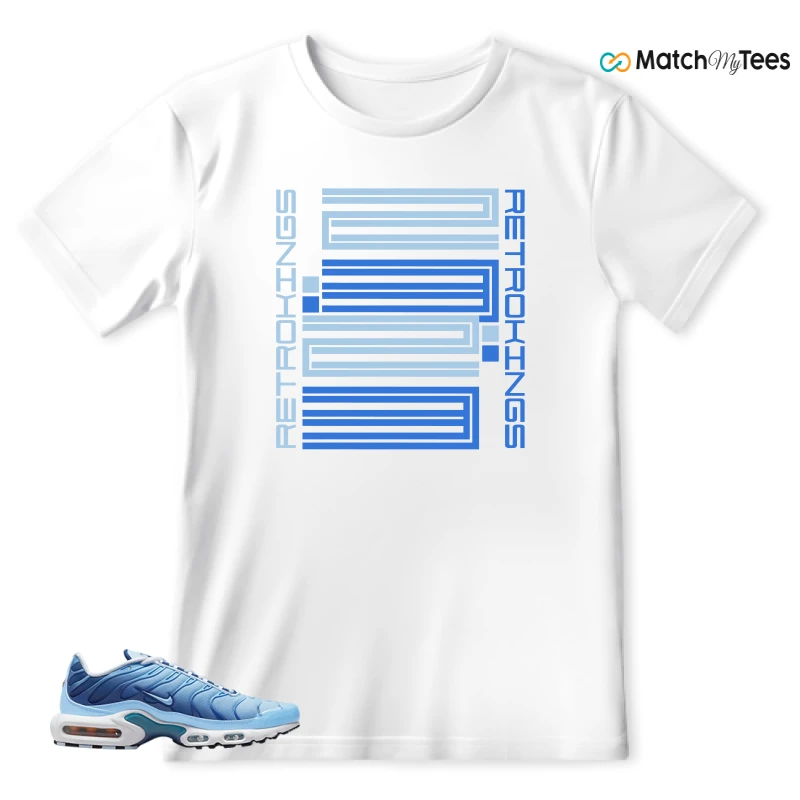 NIKE AIR MAX PLUS UNIVERSITY BLUE GRADIENT SNEAKER Matching Tees t-shirt