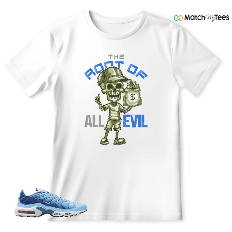 NIKE AIR MAX PLUS UNIVERSITY BLUE GRADIENT SNEAKER Matching Tees t-shirt