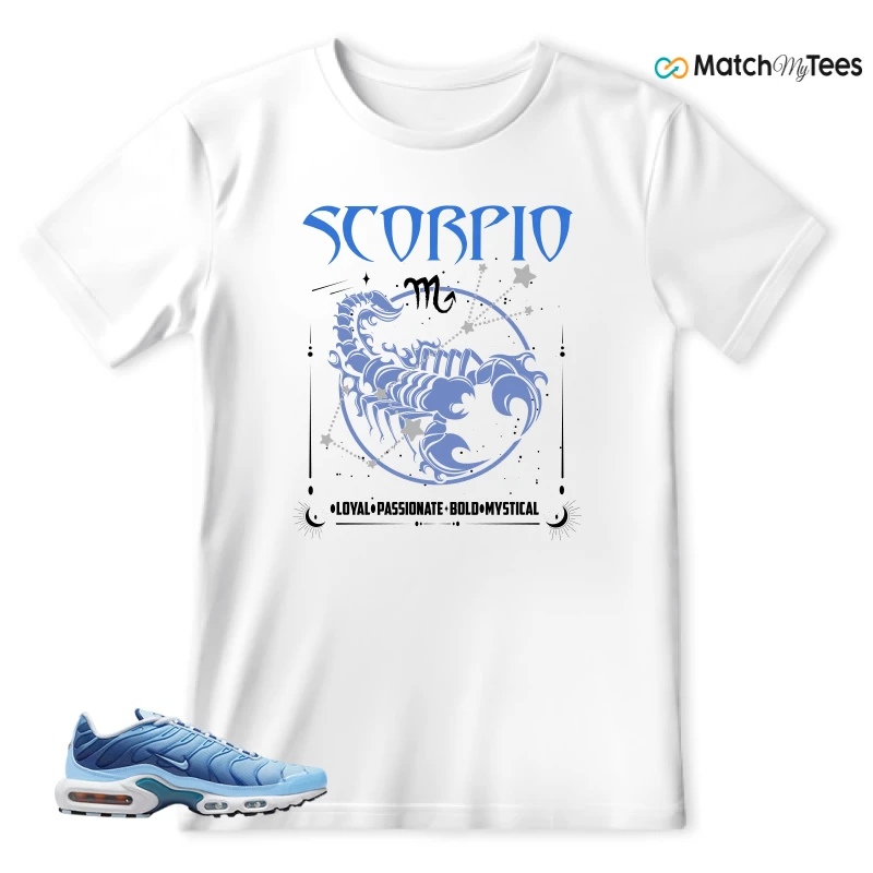 NIKE AIR MAX PLUS UNIVERSITY BLUE GRADIENT SNEAKER Matching Tees t-shirt