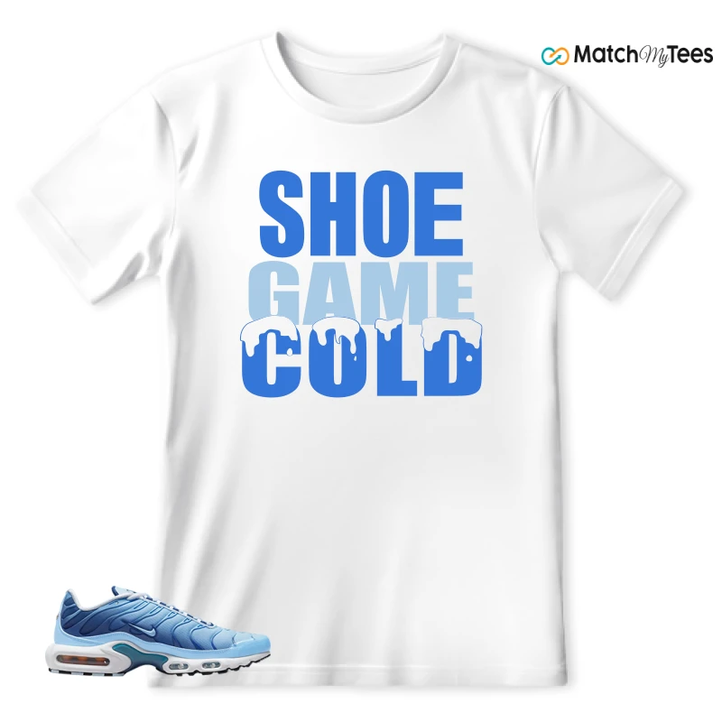 NIKE AIR MAX PLUS UNIVERSITY BLUE GRADIENT SNEAKER Matching Tees t-shirt