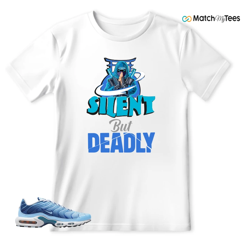 NIKE AIR MAX PLUS UNIVERSITY BLUE GRADIENT SNEAKER Matching Tees t-shirt