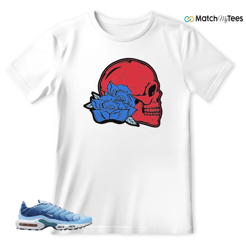 NIKE AIR MAX PLUS UNIVERSITY BLUE GRADIENT SNEAKER Matching Tees t-shirt