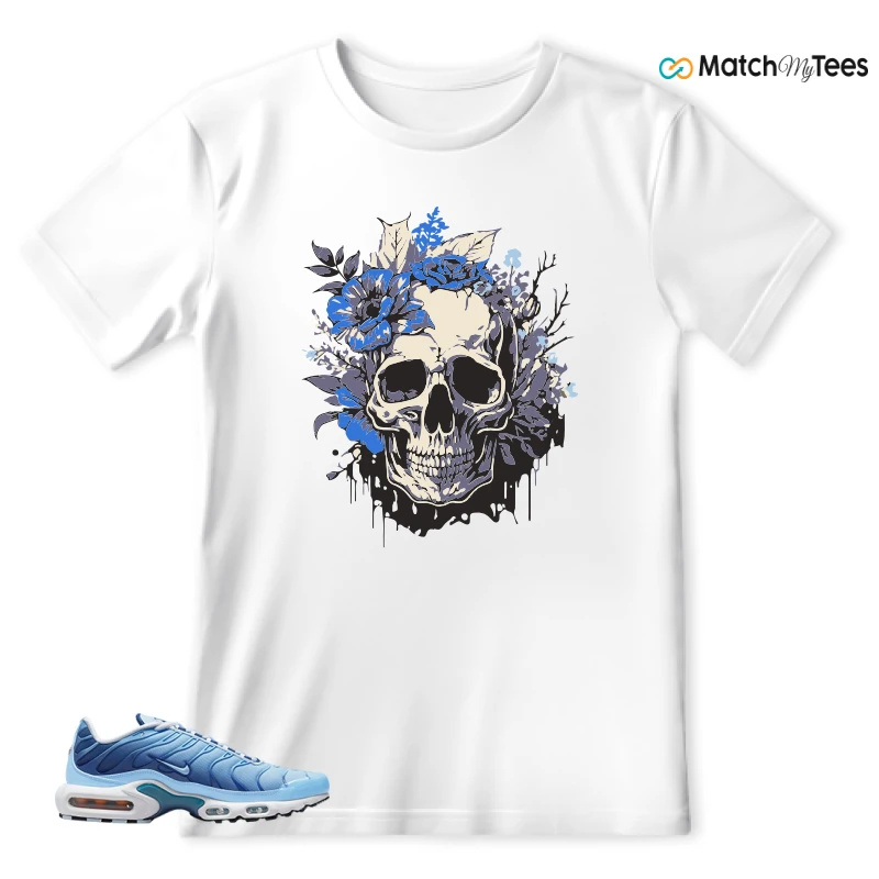 NIKE AIR MAX PLUS UNIVERSITY BLUE GRADIENT SNEAKER Matching Tees t-shirt