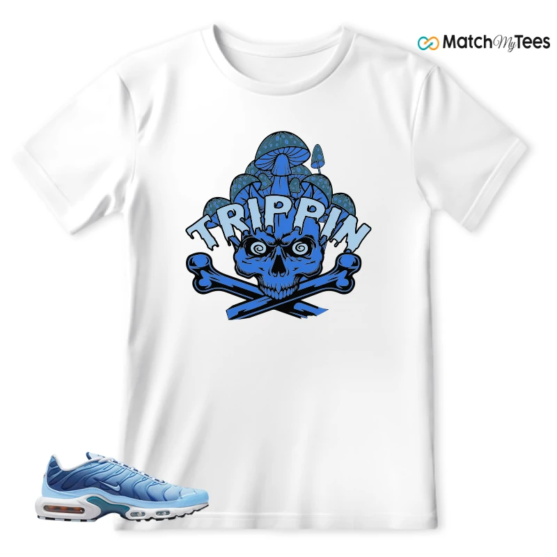 NIKE AIR MAX PLUS UNIVERSITY BLUE GRADIENT SNEAKER Matching Tees t-shirt