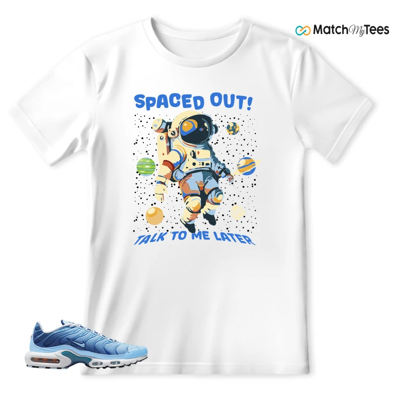 NIKE AIR MAX PLUS UNIVERSITY BLUE GRADIENT SNEAKER Matching Tees t-shirt