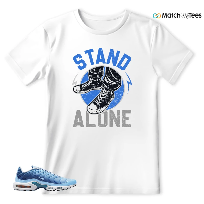 NIKE AIR MAX PLUS UNIVERSITY BLUE GRADIENT SNEAKER Matching Tees t-shirt