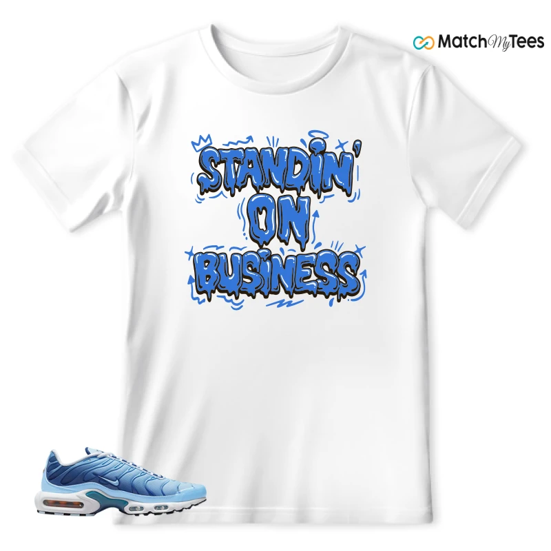 NIKE AIR MAX PLUS UNIVERSITY BLUE GRADIENT SNEAKER Matching Tees t-shirt