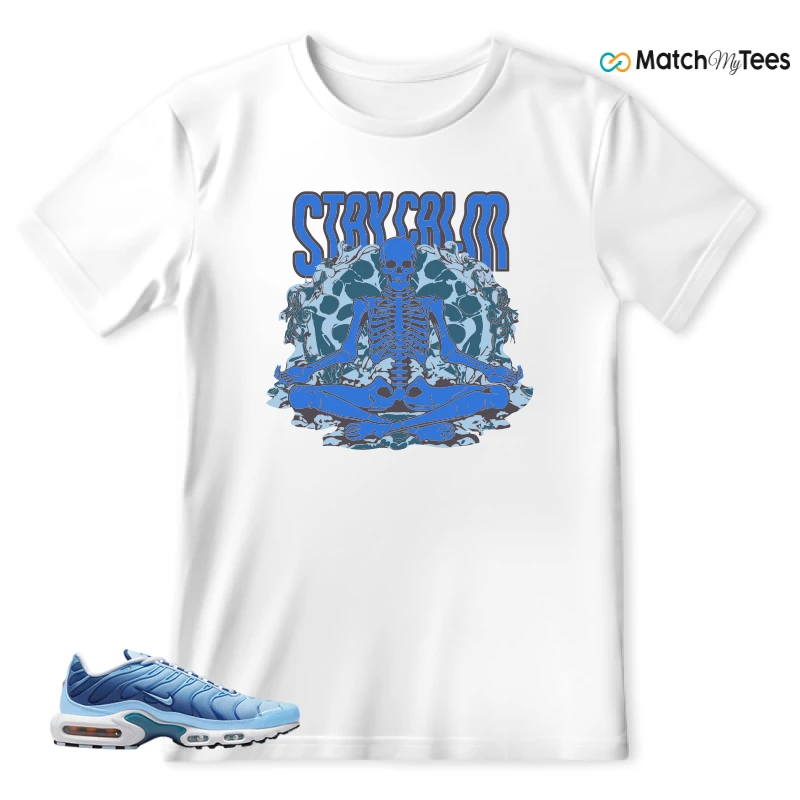 NIKE AIR MAX PLUS UNIVERSITY BLUE GRADIENT SNEAKER Matching Tees t-shirt