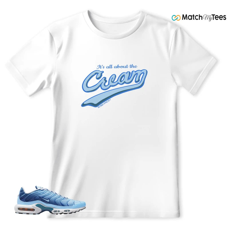 NIKE AIR MAX PLUS UNIVERSITY BLUE GRADIENT SNEAKER Matching Tees t-shirt