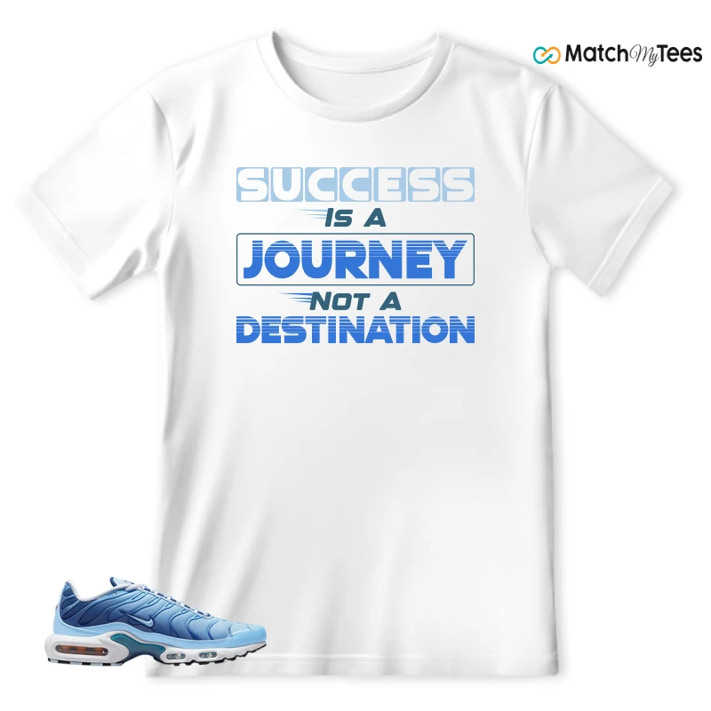 NIKE AIR MAX PLUS UNIVERSITY BLUE GRADIENT SNEAKER Matching Tees t-shirt
