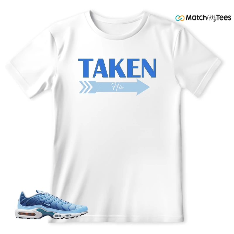 NIKE AIR MAX PLUS UNIVERSITY BLUE GRADIENT SNEAKER Matching Tees t-shirt
