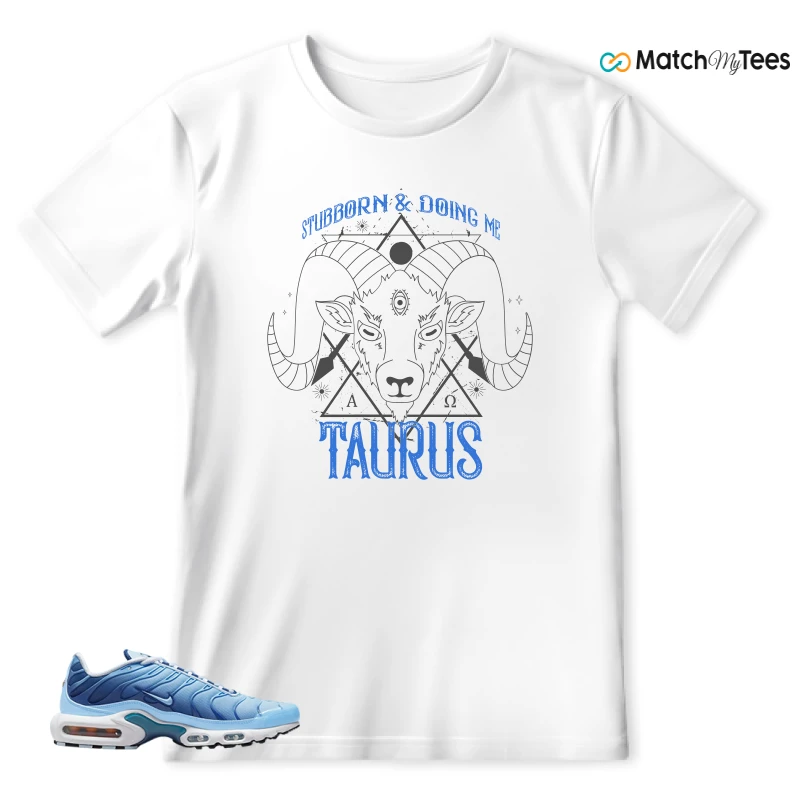 NIKE AIR MAX PLUS UNIVERSITY BLUE GRADIENT SNEAKER Matching Tees t-shirt