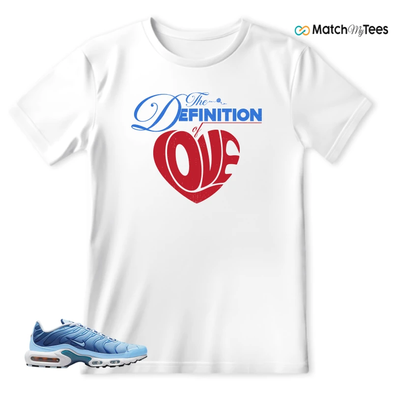 NIKE AIR MAX PLUS UNIVERSITY BLUE GRADIENT SNEAKER Matching Tees t-shirt