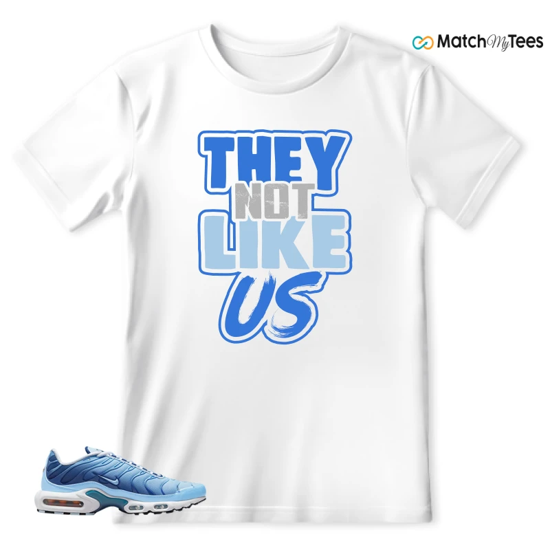 NIKE AIR MAX PLUS UNIVERSITY BLUE GRADIENT SNEAKER Matching Tees t-shirt