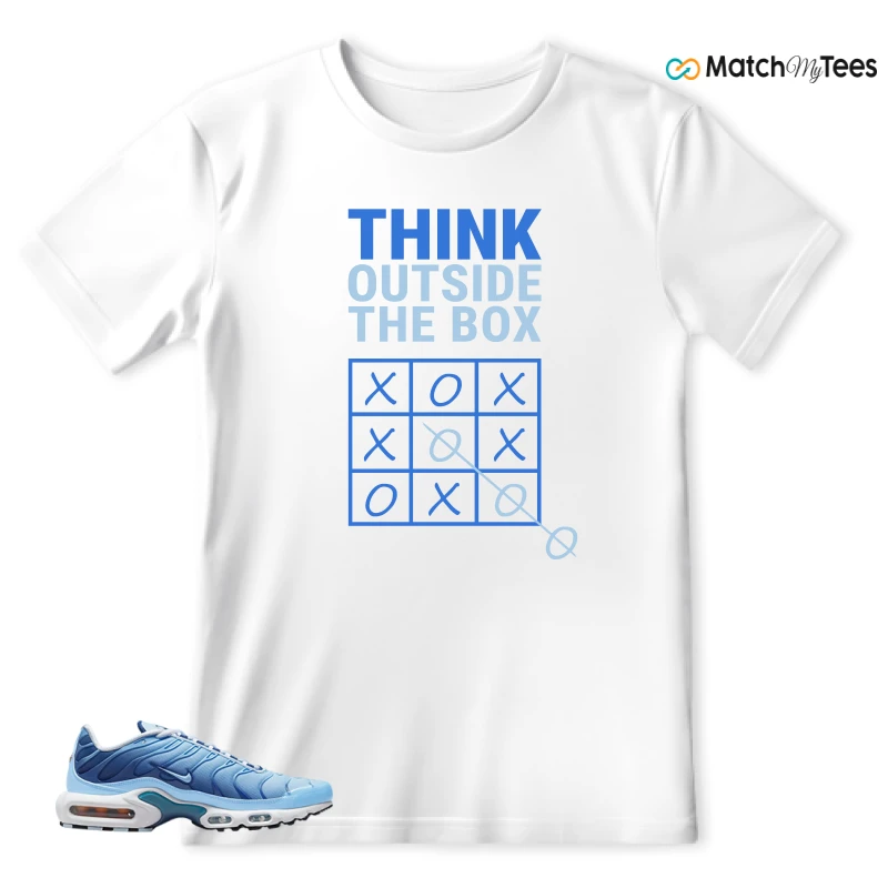 NIKE AIR MAX PLUS UNIVERSITY BLUE GRADIENT SNEAKER Matching Tees t-shirt