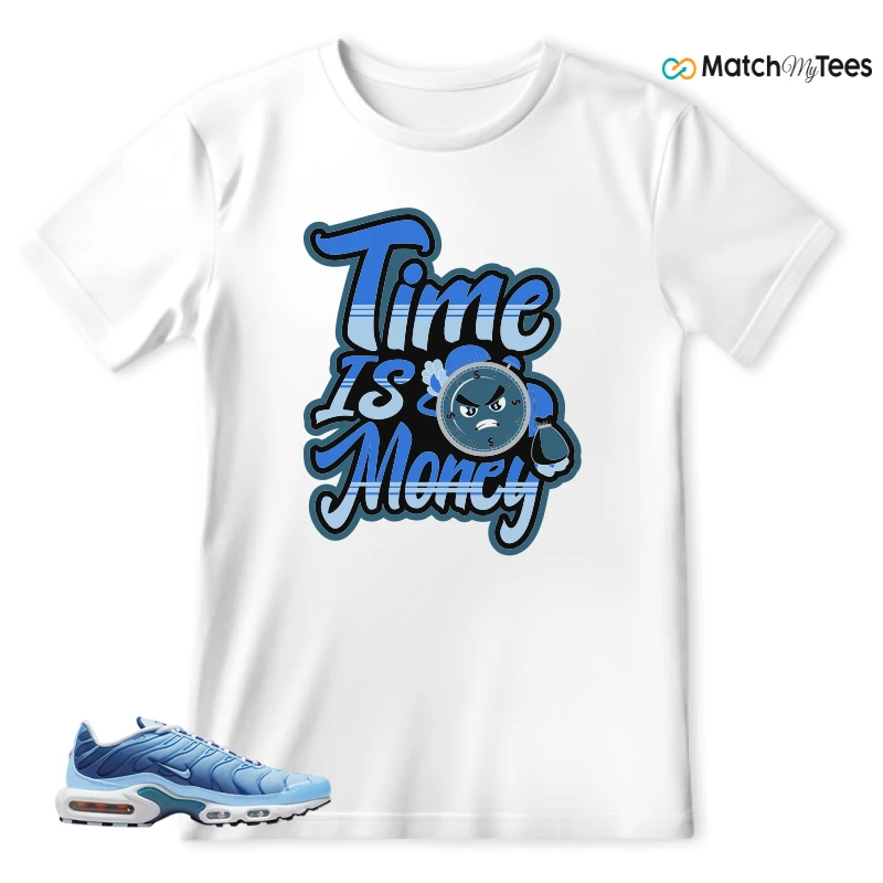 NIKE AIR MAX PLUS UNIVERSITY BLUE GRADIENT SNEAKER Matching Tees t-shirt