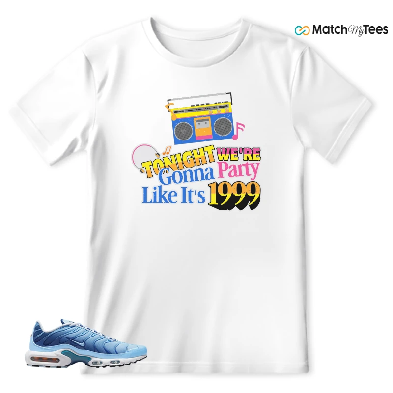 NIKE AIR MAX PLUS UNIVERSITY BLUE GRADIENT SNEAKER Matching Tees t-shirt