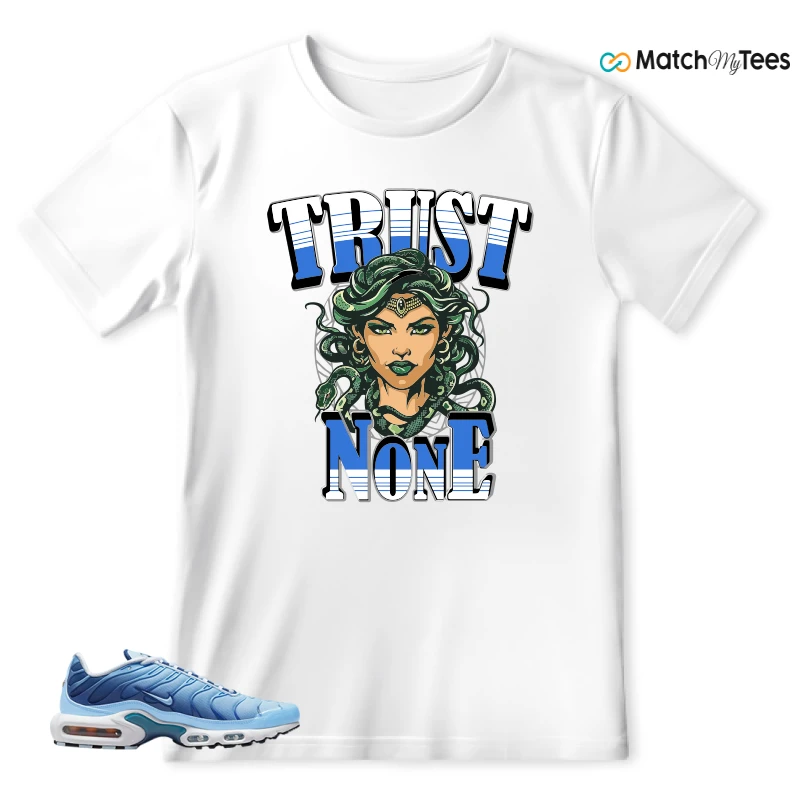 NIKE AIR MAX PLUS UNIVERSITY BLUE GRADIENT SNEAKER Matching Tees t-shirt