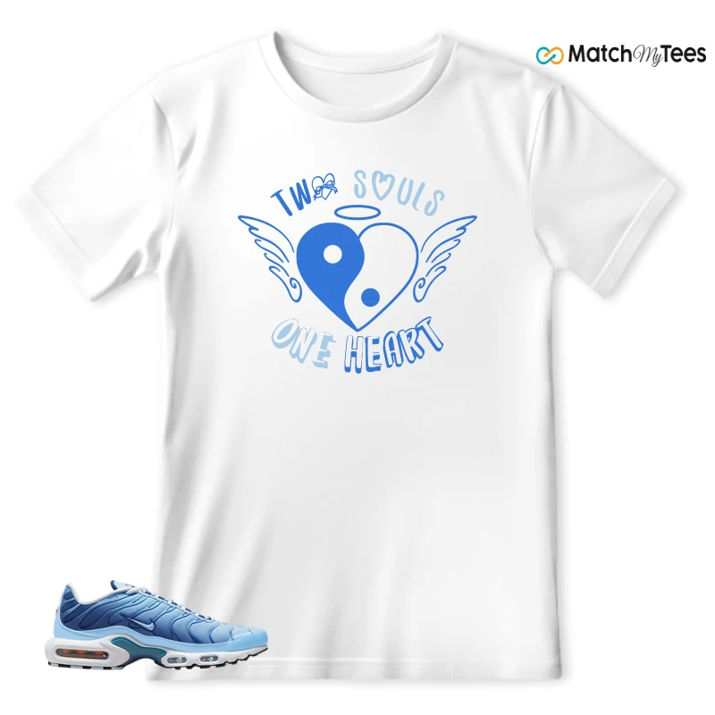 NIKE AIR MAX PLUS UNIVERSITY BLUE GRADIENT SNEAKER Matching Tees t-shirt