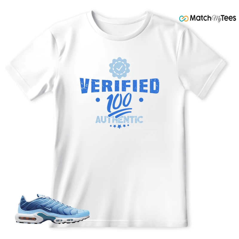 NIKE AIR MAX PLUS UNIVERSITY BLUE GRADIENT SNEAKER Matching Tees t-shirt