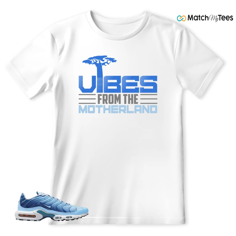 NIKE AIR MAX PLUS UNIVERSITY BLUE GRADIENT SNEAKER Matching Tees t-shirt