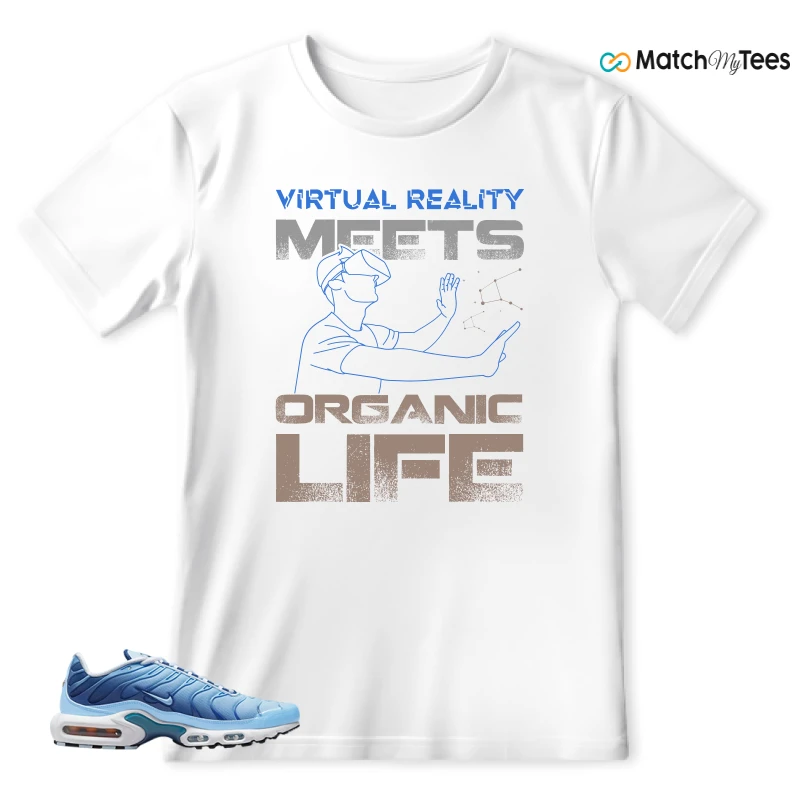 NIKE AIR MAX PLUS UNIVERSITY BLUE GRADIENT SNEAKER Matching Tees t-shirt