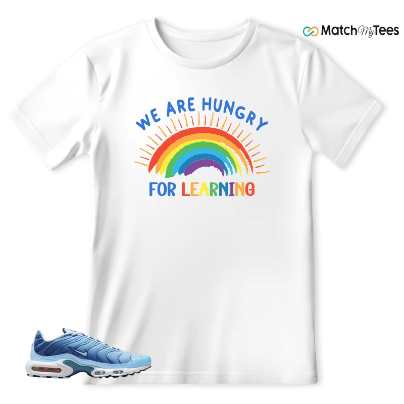 NIKE AIR MAX PLUS UNIVERSITY BLUE GRADIENT SNEAKER Matching Tees t-shirt