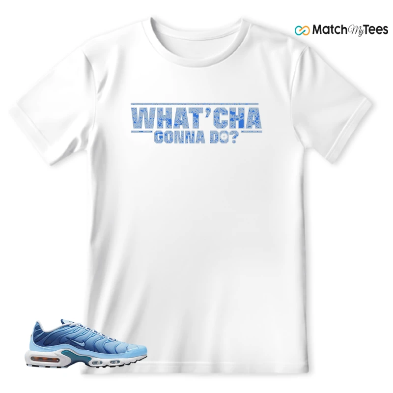 NIKE AIR MAX PLUS UNIVERSITY BLUE GRADIENT SNEAKER Matching Tees t-shirt