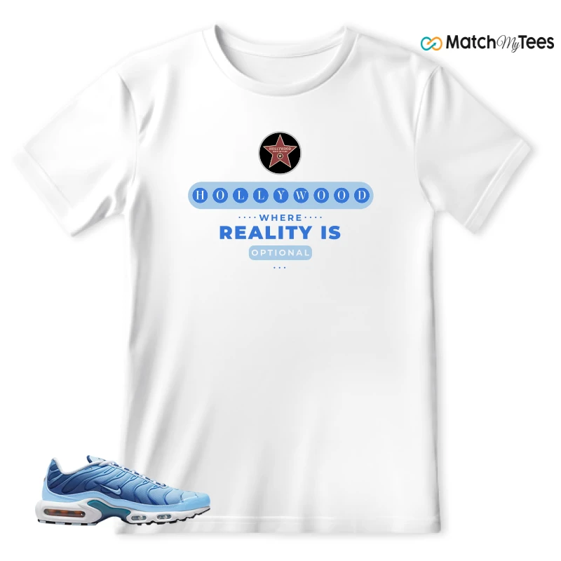 NIKE AIR MAX PLUS UNIVERSITY BLUE GRADIENT SNEAKER Matching Tees t-shirt