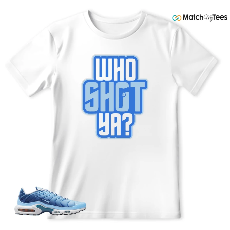NIKE AIR MAX PLUS UNIVERSITY BLUE GRADIENT SNEAKER Matching Tees t-shirt