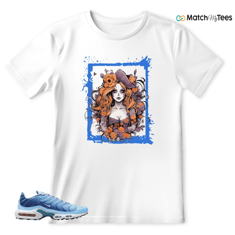 NIKE AIR MAX PLUS UNIVERSITY BLUE GRADIENT SNEAKER Matching Tees t-shirt
