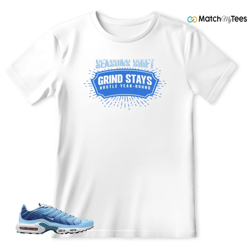 NIKE AIR MAX PLUS UNIVERSITY BLUE GRADIENT SNEAKER Matching Tees t-shirt