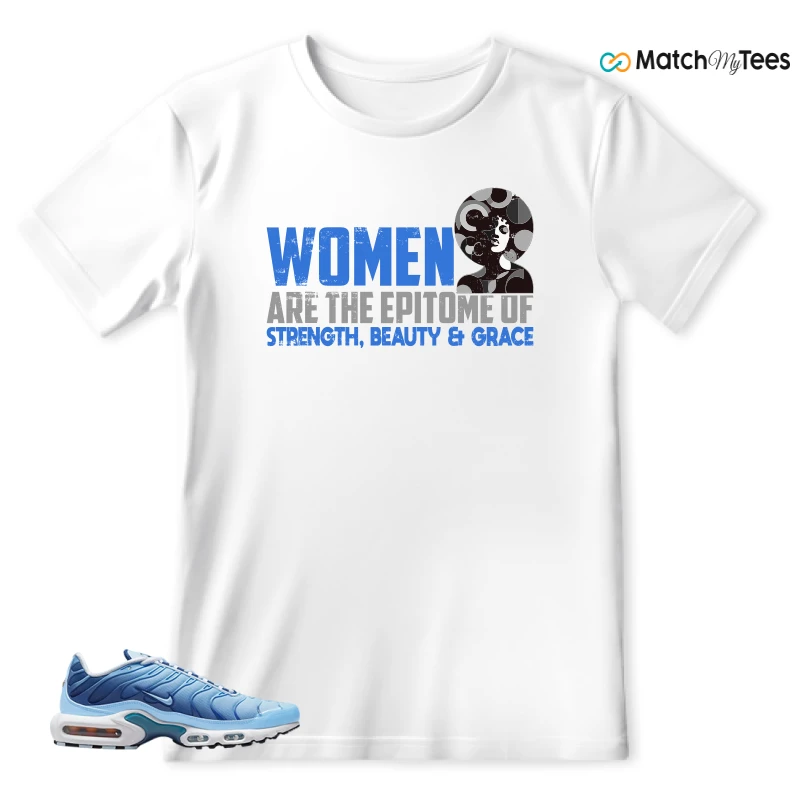NIKE AIR MAX PLUS UNIVERSITY BLUE GRADIENT SNEAKER Matching Tees t-shirt