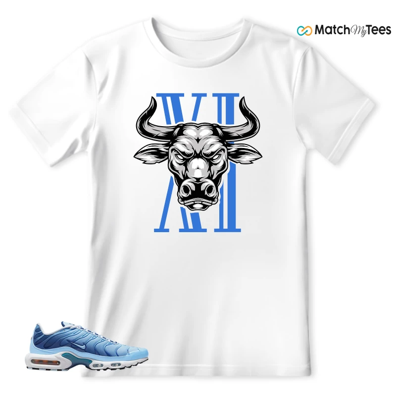NIKE AIR MAX PLUS UNIVERSITY BLUE GRADIENT SNEAKER Matching Tees t-shirt