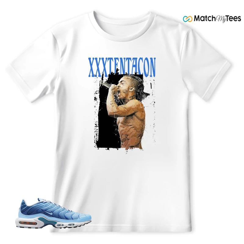 NIKE AIR MAX PLUS UNIVERSITY BLUE GRADIENT SNEAKER Matching Tees t-shirt