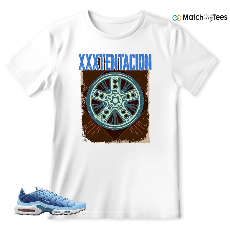 NIKE AIR MAX PLUS UNIVERSITY BLUE GRADIENT SNEAKER Matching Tees t-shirt