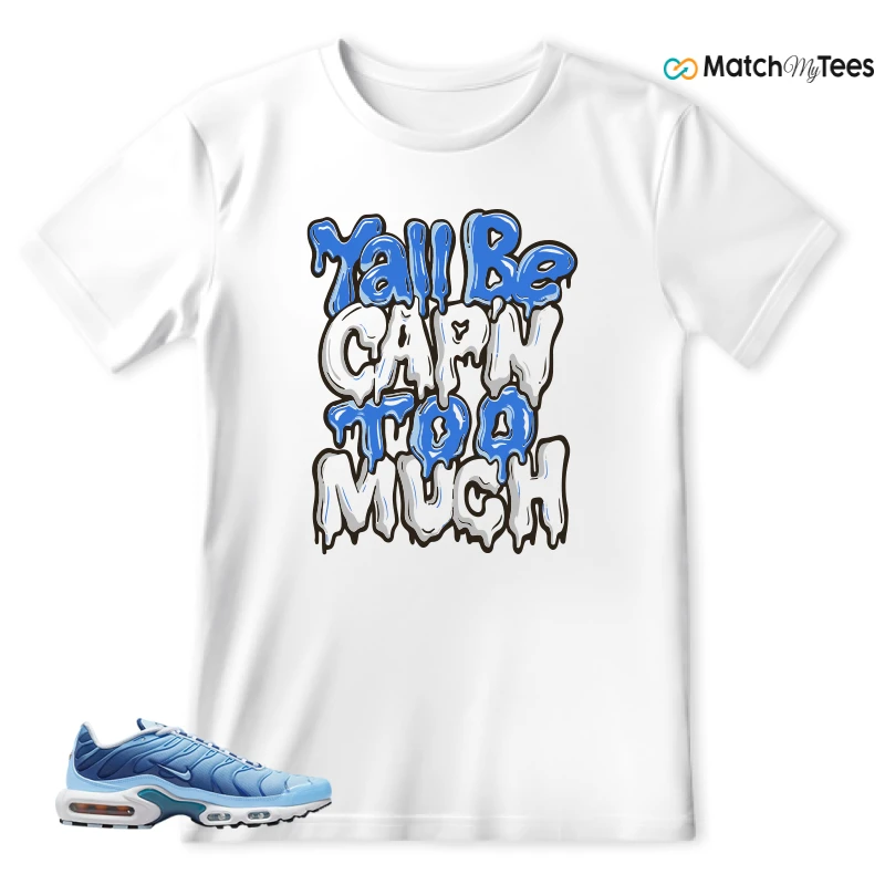 NIKE AIR MAX PLUS UNIVERSITY BLUE GRADIENT SNEAKER Matching Tees t-shirt