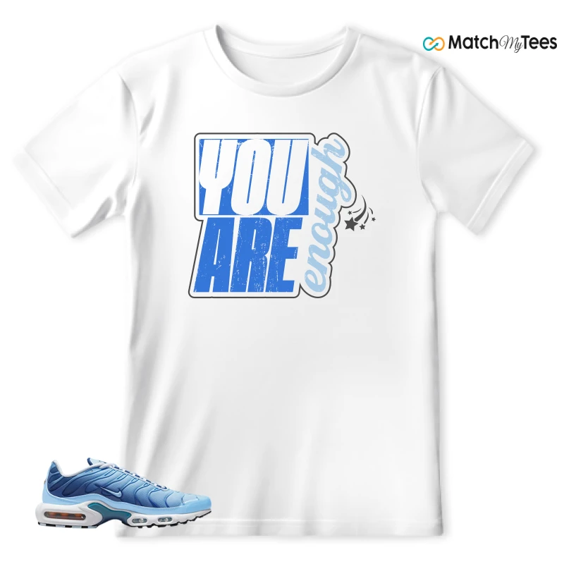 NIKE AIR MAX PLUS UNIVERSITY BLUE GRADIENT SNEAKER Matching Tees t-shirt