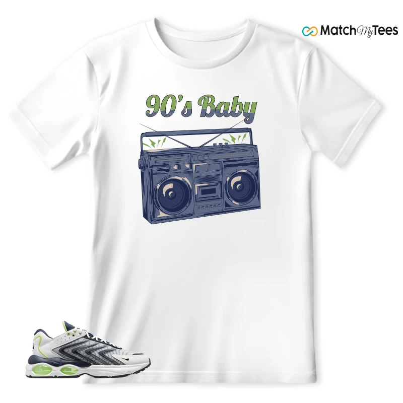 NIKE AIR MAX TW WHITE LEMON TWIST NAVY SNEAKER Matching Tees t-shirt