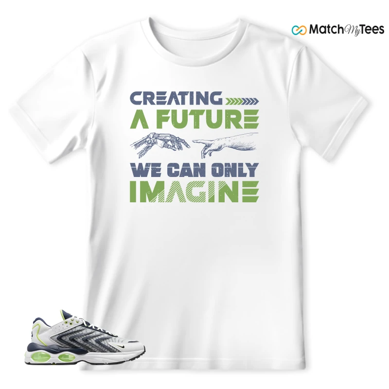 NIKE AIR MAX TW WHITE LEMON TWIST NAVY SNEAKER Matching Tees t-shirt