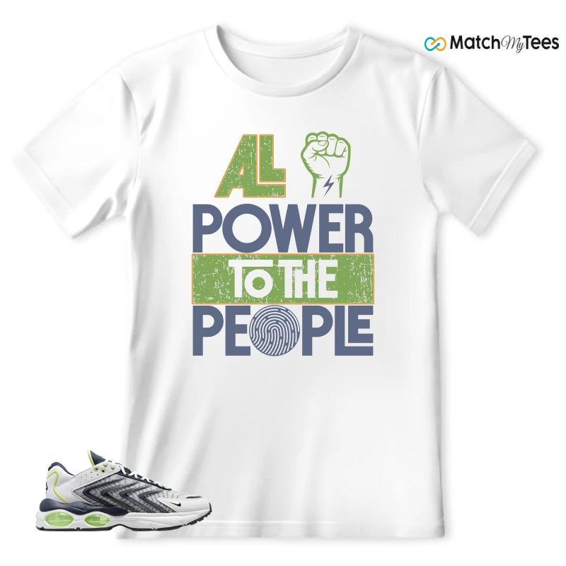 NIKE AIR MAX TW WHITE LEMON TWIST NAVY SNEAKER Matching Tees t-shirt