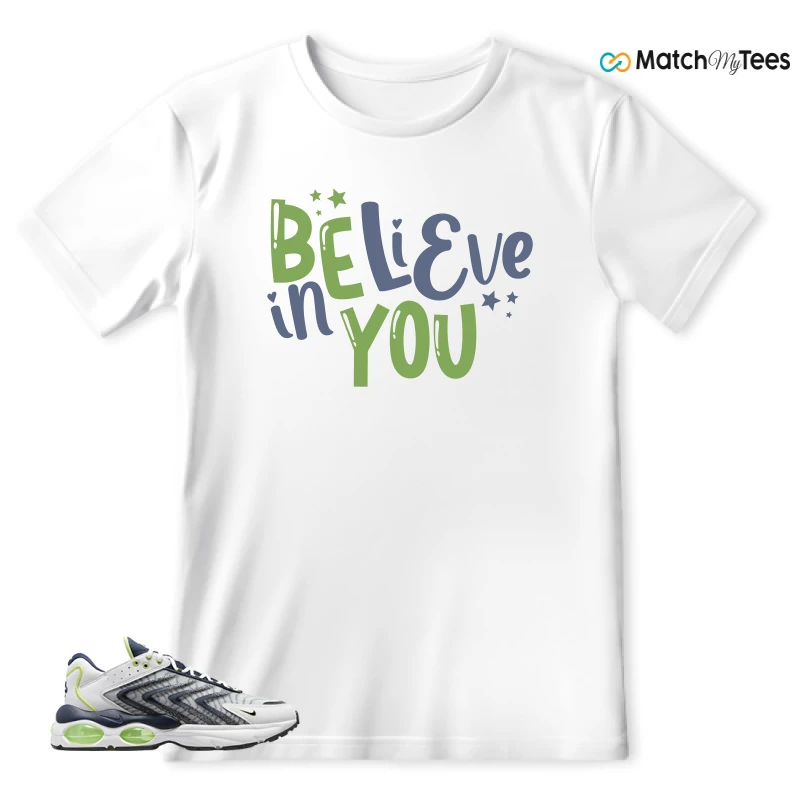 NIKE AIR MAX TW WHITE LEMON TWIST NAVY SNEAKER Matching Tees t-shirt