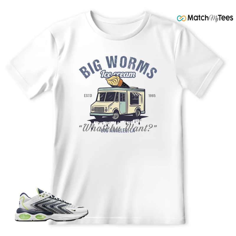 NIKE AIR MAX TW WHITE LEMON TWIST NAVY SNEAKER Matching Tees t-shirt
