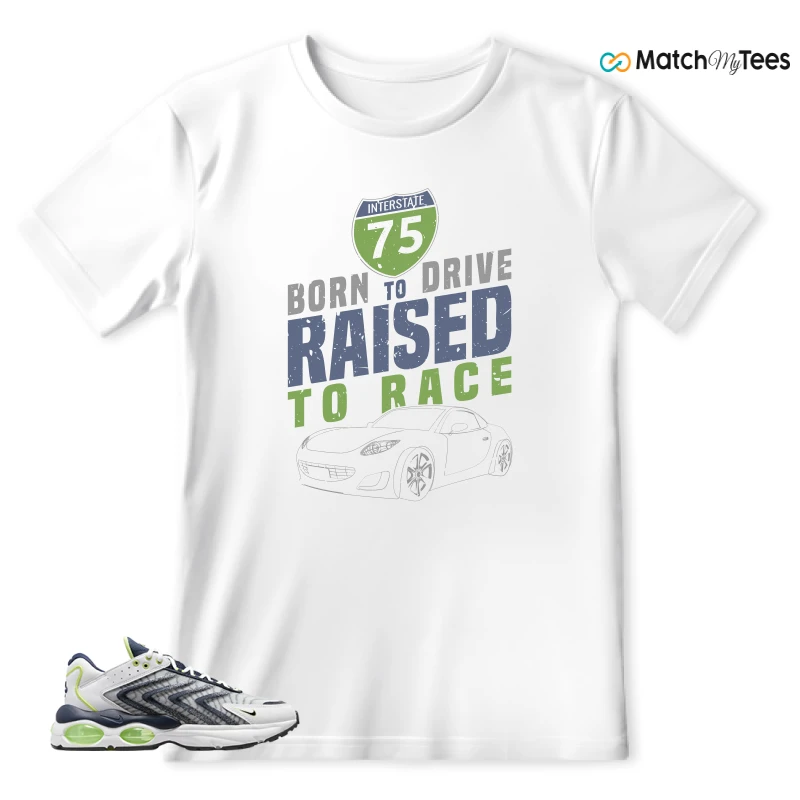 NIKE AIR MAX TW WHITE LEMON TWIST NAVY SNEAKER Matching Tees t-shirt