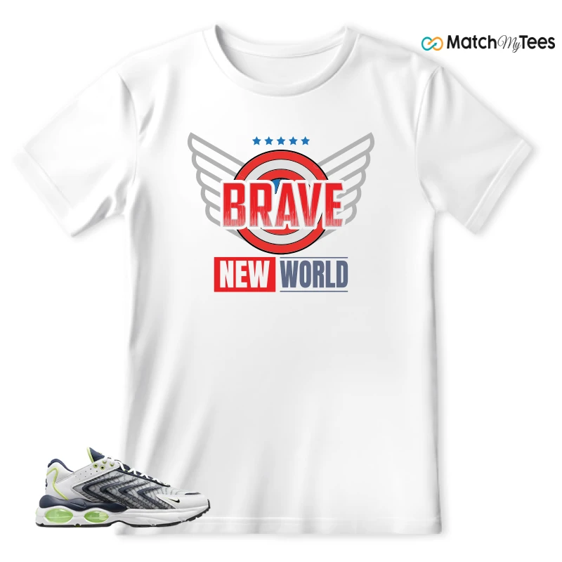NIKE AIR MAX TW WHITE LEMON TWIST NAVY SNEAKER Matching Tees t-shirt
