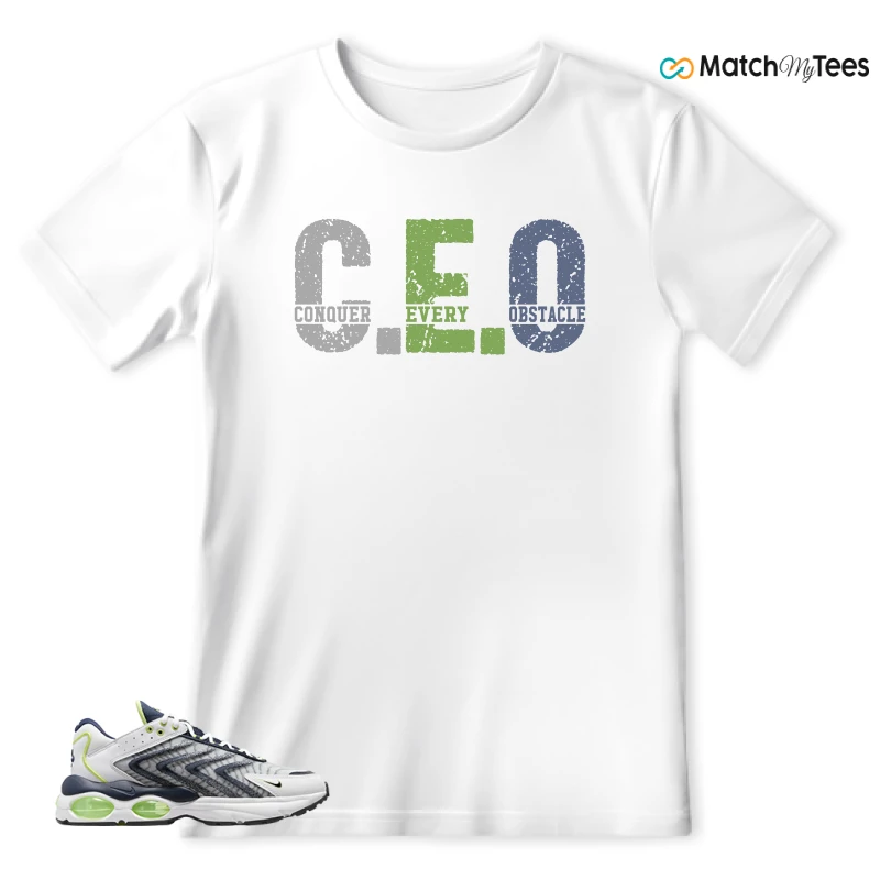 NIKE AIR MAX TW WHITE LEMON TWIST NAVY SNEAKER Matching Tees t-shirt