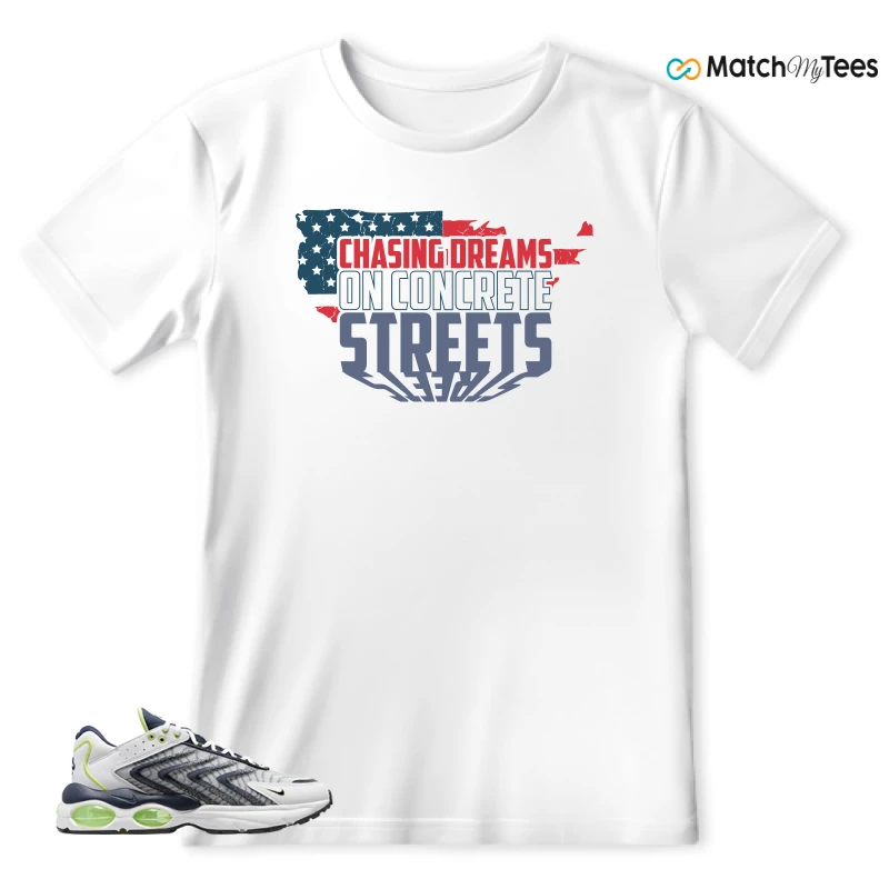 NIKE AIR MAX TW WHITE LEMON TWIST NAVY SNEAKER Matching Tees t-shirt